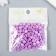 Beads for creativity plastic "English letters" purple set 20 grams 0.4x0.7x0.7 cm