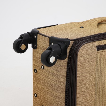 Small suitcase 24 "on lightning, code castle, with extension, beige color-7