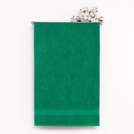 Terry towel with a border 70x140 cm, Green Paraset, cotton 100%, 440g/m