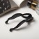 Hair banana "Classic" loop, 10 cm, black