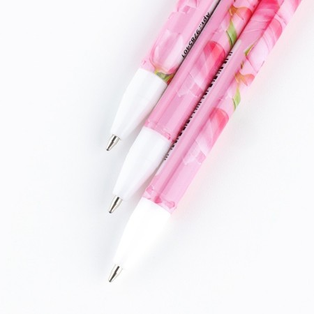Handle Blue Blue Paste 0.5 mm with a cap "You are beautiful!" plastic-3