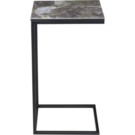 Coffee table Hercules metal, royal marble/black 30x34x62 cm-2