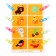 IQ reusable cards "Funny animals", with clothespins, 4+