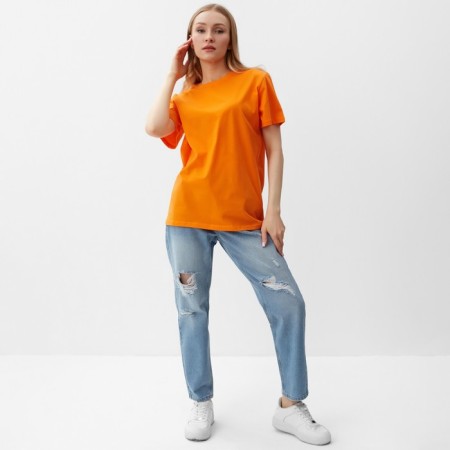 T -shirt female, orange color, size 50-1