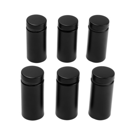 Remote holder for signs, 19x40 mm, black color, set 6 pcs.