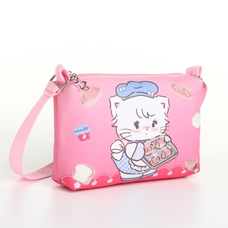Bag's bag with lightning, pink color