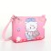 Bag's bag with lightning, pink color