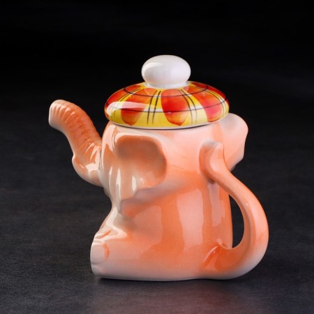 Porcelain kettle "Elephant Mitya"-2