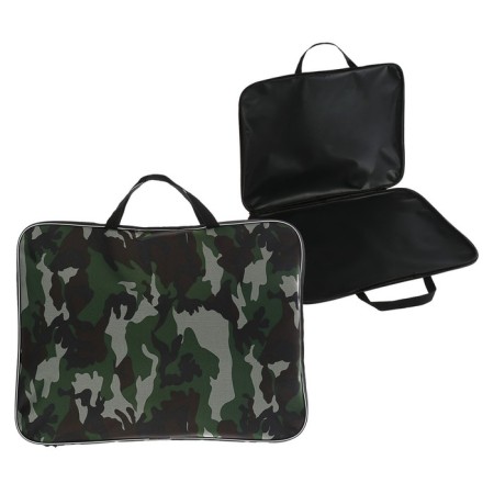 Folder for drawings and drawings A3, 470 x 350 x 20 mm, handles, textile, calligrata standard, militarians, densely 600d
