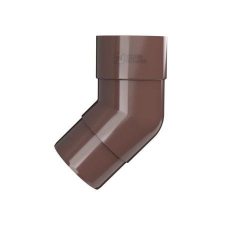 Pipe knee 108 ° Technonikol PVC brown-1