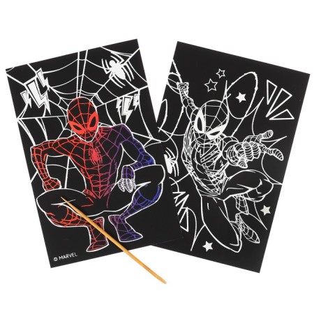 Engraving with a rainbow base, 10*15 cm "Spider-Man"