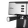 Coffee machine KitFort KT-7233, Rozhkova, 950 W, 1.5 l, cappuccino, black-silver-silver