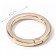 Carabin ring is flat, d = 32/42 mm, thickness - 5 mm, 5 pcs, gold color