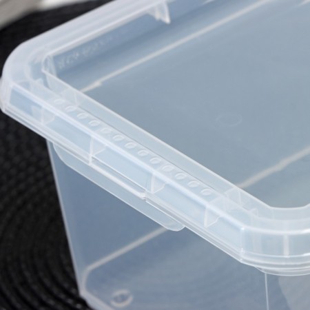Storage container with a Palm lid, 2 l, 19 × 15.3 × 9.8 cm, transparent-2