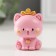 Polystone souvenir "A cat with a golden bell" mix 2x3x5 cm