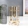 Summary Metal for 1 candle "Limard" Gold "gold18x11x11 cm