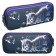 Penal soft, 2 compartments, volumetric, 90 x 220 x 40 mm, Stavia "soap bubbles" black 86229