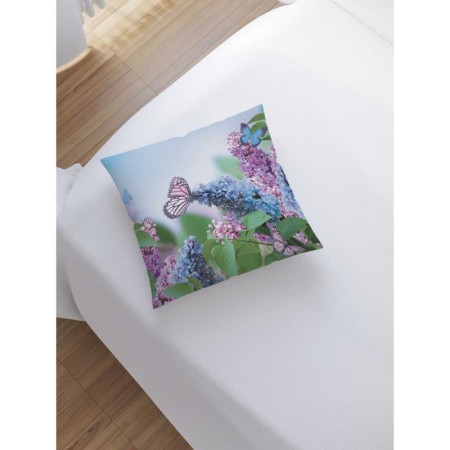 Decorative pillowcase "Flower path", on a zipper, size 45x45 cm-1