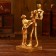 Souvenir "Family" aluminum 12.7x12.7x30.5 cm (gold coating)