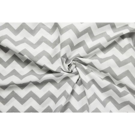 Crystick, size 145 × 210 cm, zigzag print, gray color-2