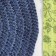 Serving napkins, D 35 cm, blue, jute