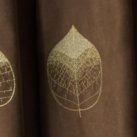 Set of curtains "Alice", size 2x145x270 cm, brown color-2