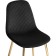 Stool on a metal frame DABL Metal/velor, gold/black 44x53x86 cm