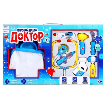 A nurse set, 8 objects with a bag, light, sound-11