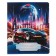Notebook 18 sheets in the Futuristic Cars cage, covered cardboard, mix