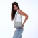 Women's bag with lightning, textura, average size, color gray