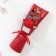 Bouquet of soap petals "Rose and eucalyptus" red 7.5x11x34.5 cm