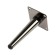 Furniture Furniture Cappio OP08, h = 150mm, thick thickness 1.8, glossy color black