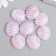 Decor for creativity plastic "Broke with mother of pearl" Lilac 1.8x2 cm