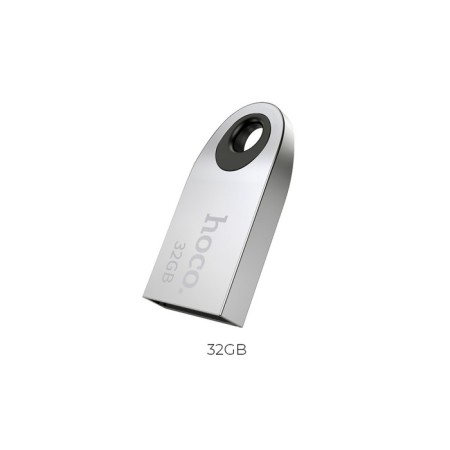 Flashka Hoco UD9 InsightFul, 32 GB, USB2.0, Thu up to 25 MB/s, PBU up to 10 Mb/s, metal, gray-1