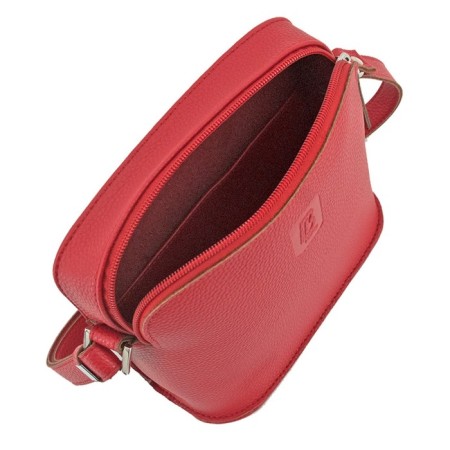 Women's bag B2814-77140, red color, genuine leather, 19x4.5x17 cm-1