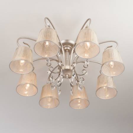 Liona 8x40W E14 chandelier silver-2