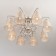 Liona 8x40W E14 chandelier silver