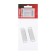 Magnet furniture tundra M002W, 60x13 mm, medium, white, 2 pcs.