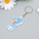 PVC keychain "Sea Horse" 6x3.5 cm