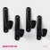 A set of hooks on Velcro of the Dilan "Classic", 4 pcs, black color