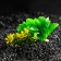 Aquarium artificial aquarium plant on a stone under stone, 12 x 12 x 6 cm