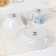 Set of dishes, 3 objects: mug 200 ml, plate 17 cm, salad bowl 350 ml, cold heart
