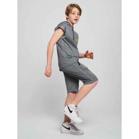 Sports suit for a boy, height 164 cm, light gray color-2