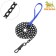 Metal leash, 120 cm x 3 mm, black