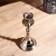 Aluminum "Antiquity" for 1 candle 9x9x23 cm