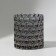 Storage for storage of cosmetic supplies "Vivien", 10 × 9.5 cm, black color