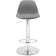 Soft Metal/Plastic/Ecokozha, Chrome/gray 38x38x86 cm chair