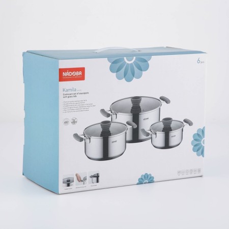 Nadoba Kamila, 3 pcs: 1.5 l, 3 l, 5.8-6