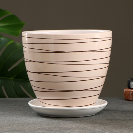 Flower Pot "Lines" 5 l,-1