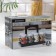 Set for glass spices on the stand “Spices”, 120 ml, 7.5 × 5 × 8.5 cm, 8 pcs, black color